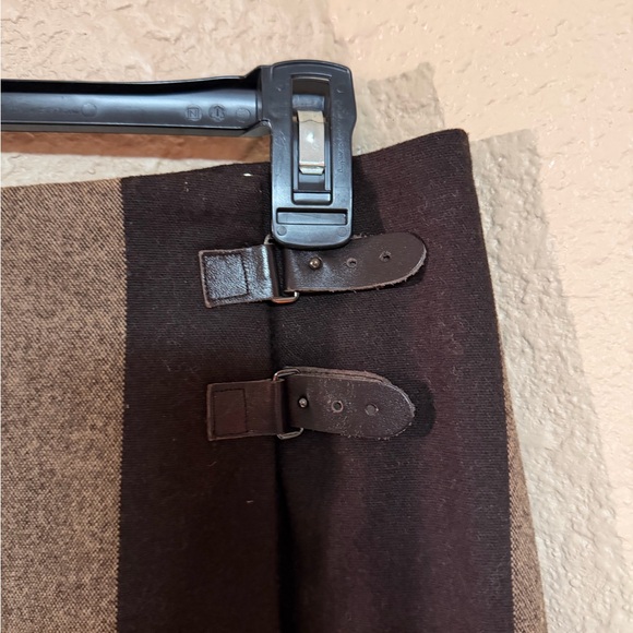 4/$15 Eddie Bauer Checkered Brown and Tan Mini Skirt - Picture 2 of 7